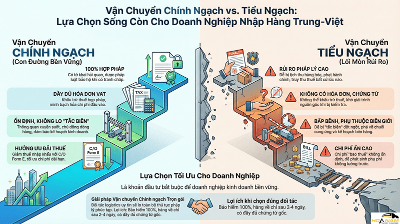 Những rủi ro khi nhập hàng tiểu ngạch